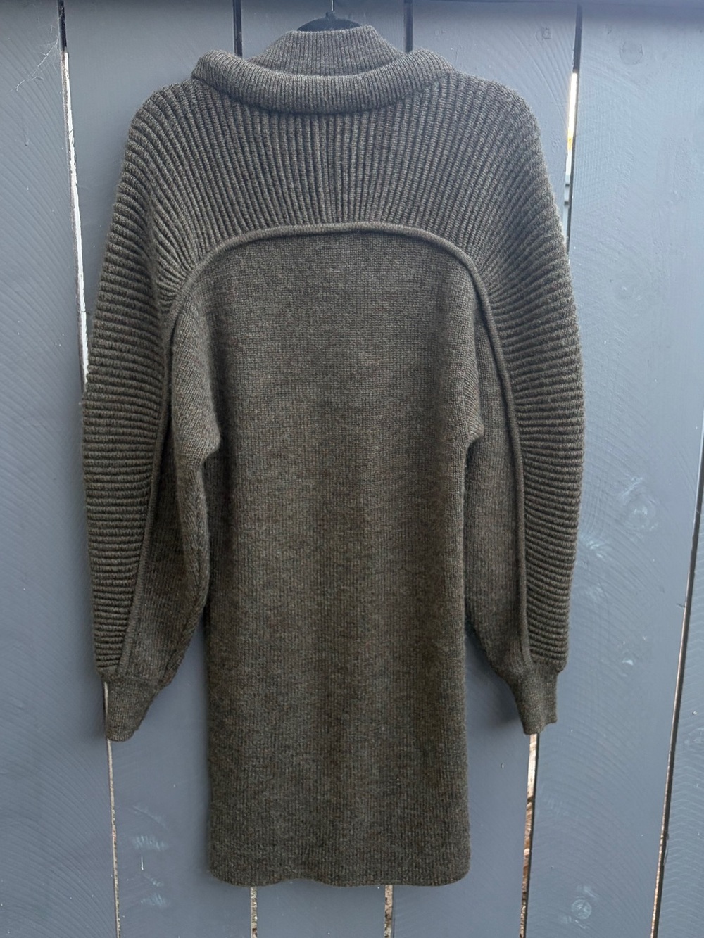 Isabel Marant Hilde Dark Khaki Sweater Dress size EU 38 US 6 Excellent Shape - Picture 9 of 11